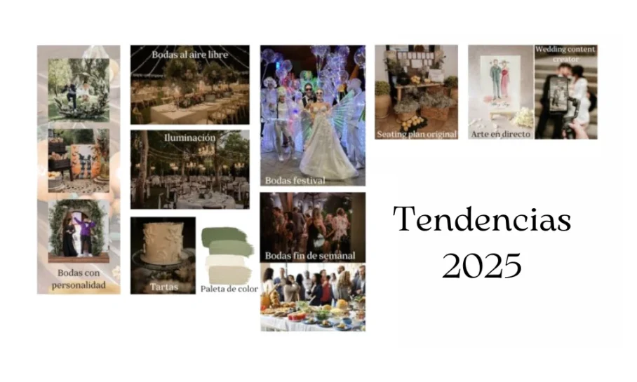 Tendencias bodas 2025